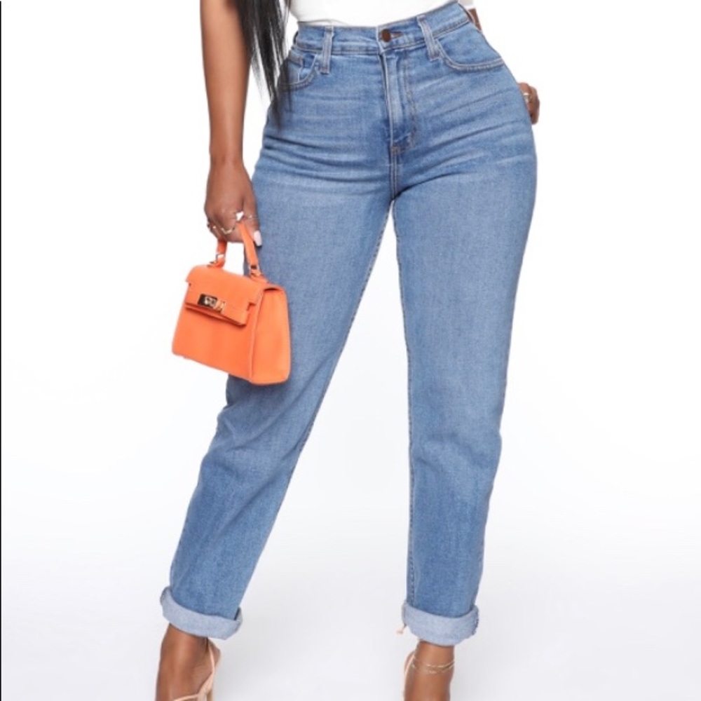 Fashion Nova I Got It From My Mama jeans